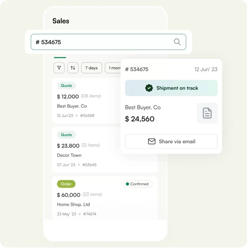 B2b Sales app