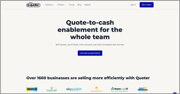 b2b sales quoting software