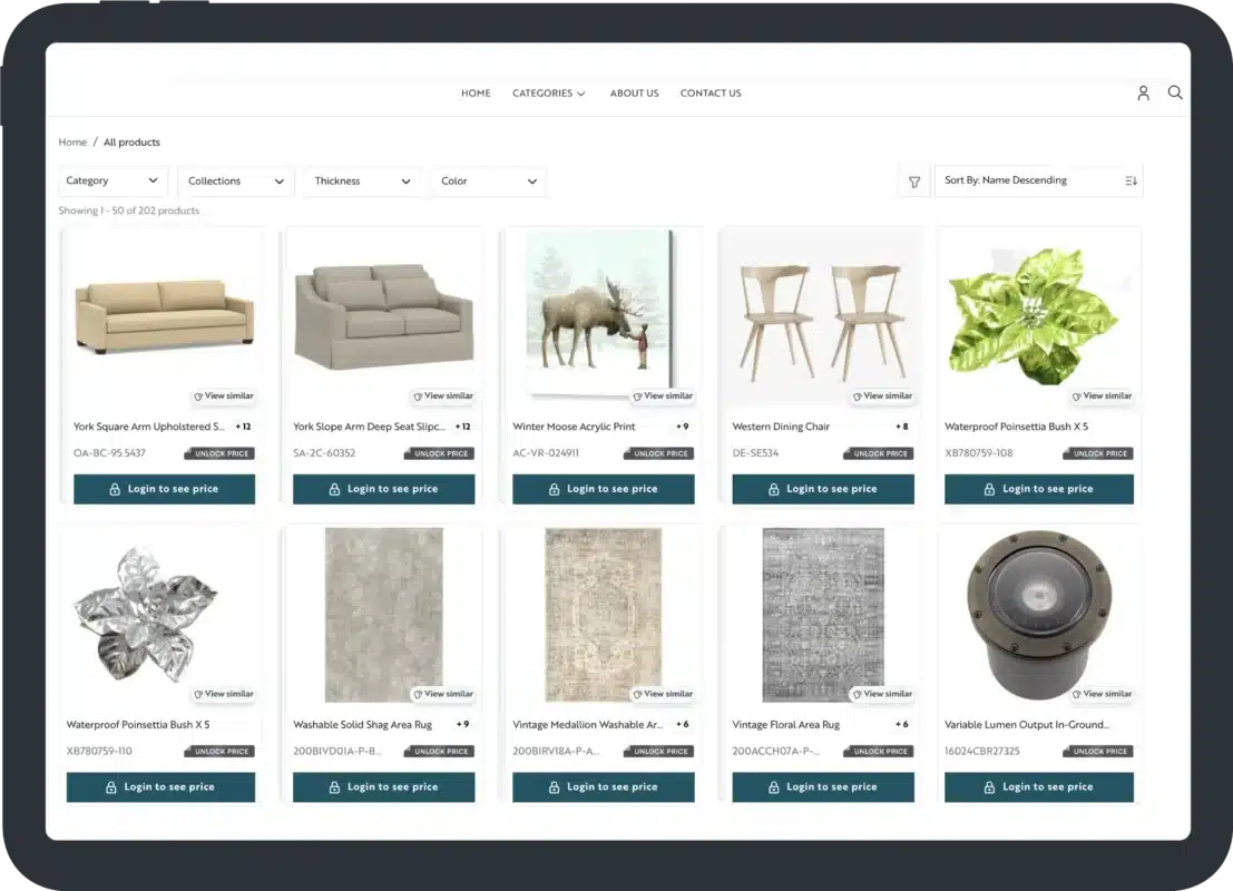 wholesale e-commerce website