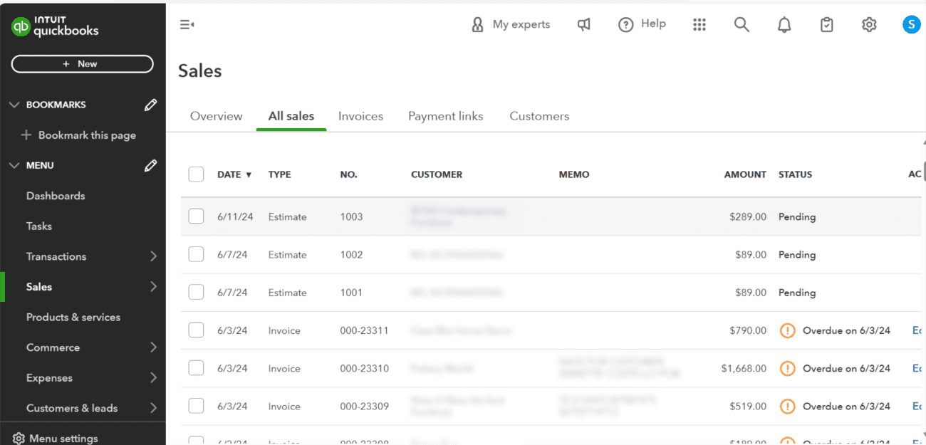 Quickbooks Sales Order Integration