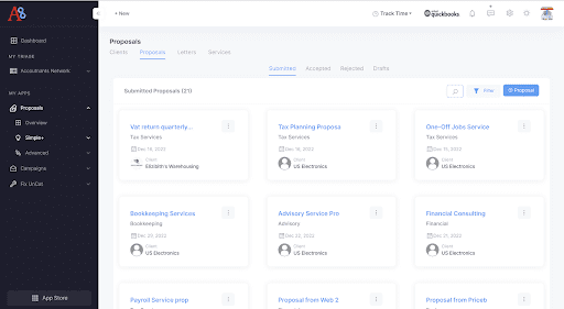 proposal software that integrates with quickbooks