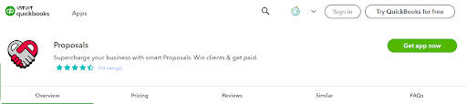 proposal software that integrates with quickbooks
